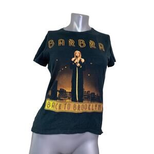 Barbra Streisand Concert T-Shirt Back To Brooklyn 2012 Black Barclays Small Tour